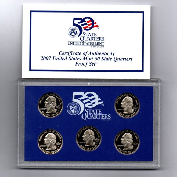 2007-S State Quarter Proof Set... In Original US Mint Packaging with COA - Picture 2 of 2